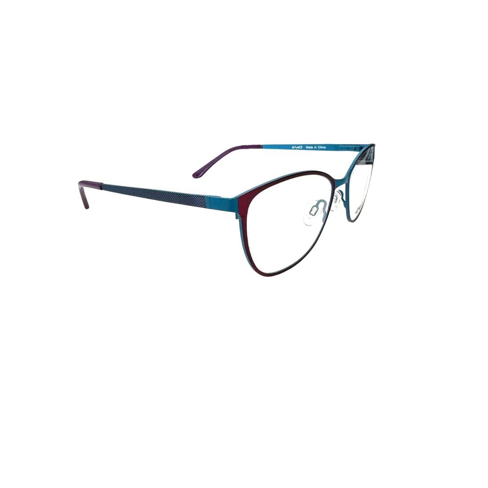 NEW EXCES 3177 103 CRANBERRY-TEAL Eyeglasses